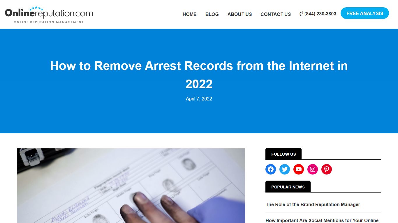 Remove Arrest Records from the Internet: Ultimate Guide - Online reputation